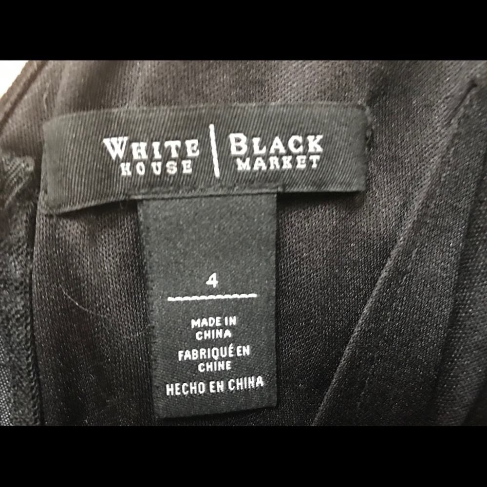 WHBM Black A-line Dress - Picture 8 of 8